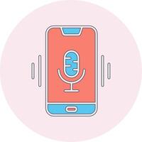 Mobile Voice Assistant Vecto Icon vector