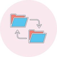 Data Transfer Vecto Icon vector