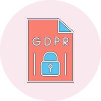 GDPR Vecto Icon vector