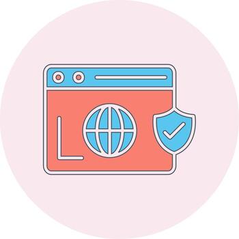 Secure  Browser Vecto Icon vector