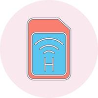 Sim Card Vecto Icon vector