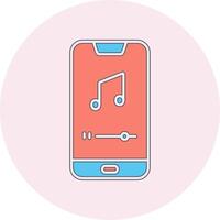 Mobile Music Player Vecto Icon vector
