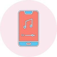 Mobile Music Player Vecto Icon vector