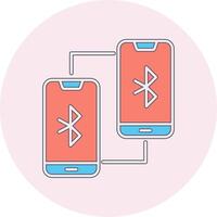 Phone Bluetooth Connected Vecto Icon vector