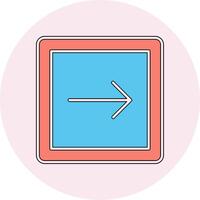 Right Arrow Vecto Icon vector
