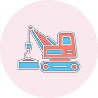 grua vecto icono vector