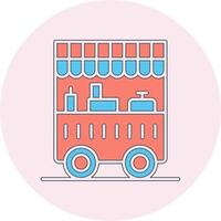 Food Cart Vecto Icon vector