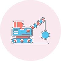 Demolition Truck Vecto Icon vector