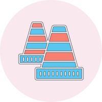 Traffic Cone Vecto Icon vector