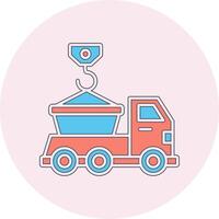 Skip Truck Vecto Icon vector