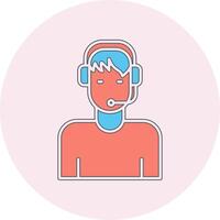 Customer Service Agent Vecto Icon vector