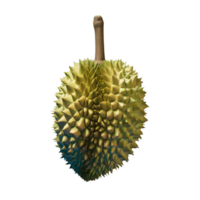 ai généré durian fruit isolé sur transparent Contexte png