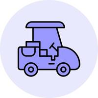 Golf Caddy Vecto Icon vector