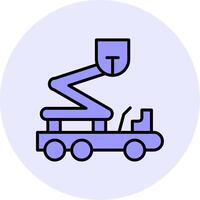 Boom Lift Vecto Icon vector