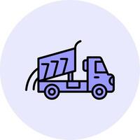 Dumper Truck Vecto Icon vector