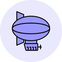 dirigible vecto icono vector