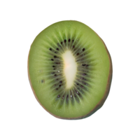 AI generated Fresh sliced kiwi fruit isolated on transparent background png