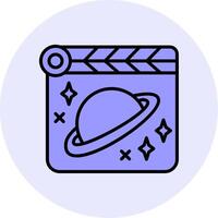 Space Film Vecto Icon vector