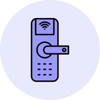 Smart Door Vecto Icon vector