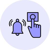 Emergency Alarm Button Vecto Icon vector