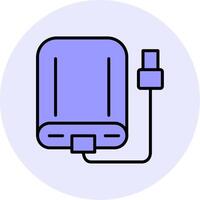 External Hard Drive Vecto Icon vector