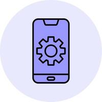Mobile Setting Vecto Icon vector