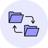 Data Transfer Vecto Icon vector