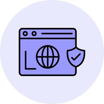 seguro navegador vecto icono vector