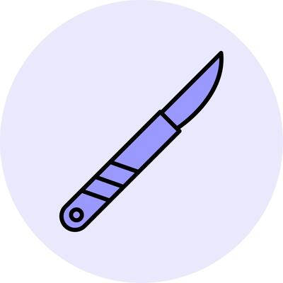 Surgical Knife Vecto Icon