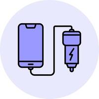 Car phone charging Vecto Icon vector