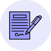 Contract Vecto Icon vector