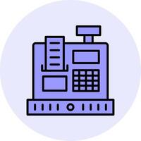 Cashier Machine Vecto Icon vector