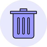 Dustbin Vecto Icon vector