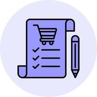 compras lista vecto icono vector