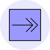 Right Arrow Vecto Icon vector
