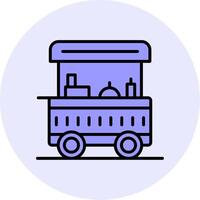 Food Cart Vecto Icon vector