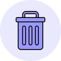 Trash Bin Vecto Icon vector