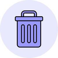 Trash Bin Vecto Icon vector