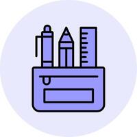 Pencil Case Vecto Icon vector