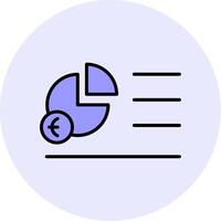 Portion Pie Chart Vecto Icon vector