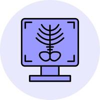 X-ray Bone Vecto Icon vector