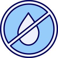 No agua vecto icono vector