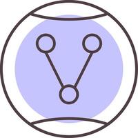Share Option Line  Shape Colors Icon vector