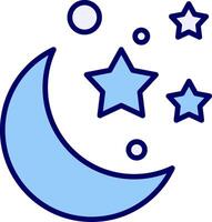 Moon And Stars Vecto Icon vector