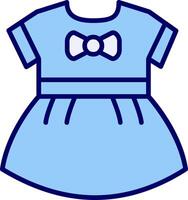 Baby Girls Dress Vecto Icon vector