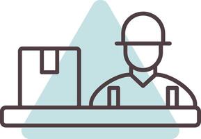 Assembling Line  Shape Colors Icon vector