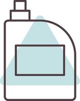 Bleach Line  Shape Colors Icon vector