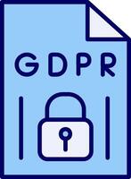 gdpr vecto icono vector