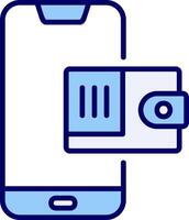 Mobile Wallet Vecto Icon vector