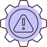 Risk Management Line  Shape Colors Icon vector